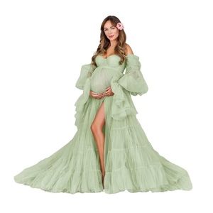 Green Maternity dress